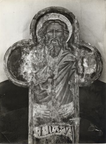 Anonimo — Anonimo abruzzese; Giovanni da Sulmona - sec. XV - Dio Padre benedicente — particolare